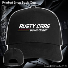 Load image into Gallery viewer, Printed Snap Back CAP - Rusty Cars Down Under