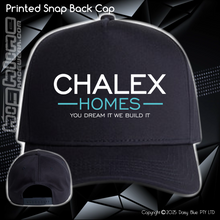 Load image into Gallery viewer, Printed Snap Back CAP - Chalex Homes