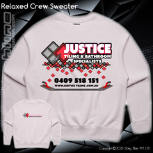 Load image into Gallery viewer, Relaxed Crew Sweater - Justice Tiling