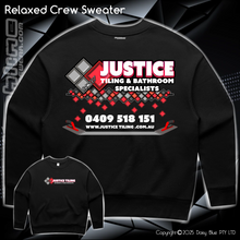 Load image into Gallery viewer, Relaxed Crew Sweater - Justice Tiling