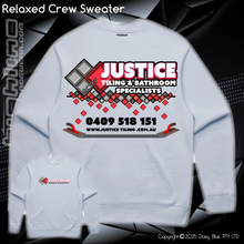 Load image into Gallery viewer, Relaxed Crew Sweater - Justice Tiling