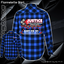 Load image into Gallery viewer, Flannelette Shirt - Justice Tiling