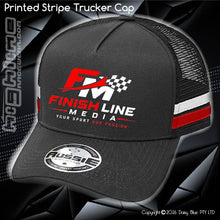 Load image into Gallery viewer, STRIPE Trucker Cap - Finish Line media