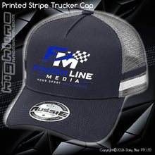 Load image into Gallery viewer, STRIPE Trucker Cap - Finish Line media