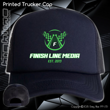 Load image into Gallery viewer, Printed Trucker Cap - Finish Line Media