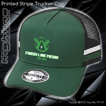 Load image into Gallery viewer, STRIPE Trucker Cap - Finish Line Media