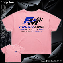Load image into Gallery viewer, Ladies Crop Tee - Finish Line media