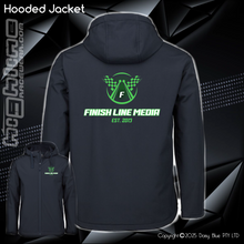 Load image into Gallery viewer, Hooded Jacket - Finish Line Media