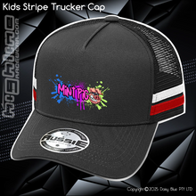 Load image into Gallery viewer, KIDS Stripe Trucker - Mint Piglet Grunt