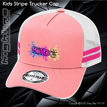 Load image into Gallery viewer, KIDS Stripe Trucker - Mint Piglet Grunt