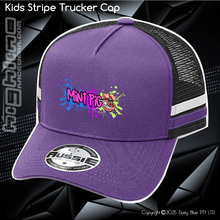 Load image into Gallery viewer, KIDS Stripe Trucker - Mint Piglet Grunt