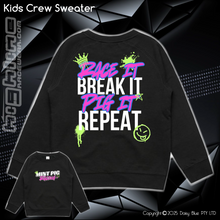 Load image into Gallery viewer, Crew Sweater - Mint Piglet Race It