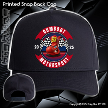 Load image into Gallery viewer, Printed Snap Back CAP - GUMBOOTS Motorsport