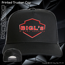 Load image into Gallery viewer, Printed Trucker Cap - Big L's Diesel Repairs
