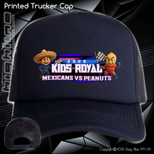 Load image into Gallery viewer, Printed Trucker Cap - JQMV Kids Royal 2026