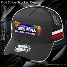 Load image into Gallery viewer, KIDS Stripe Trucker - JQMV Kids Royal 2026