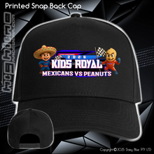 Load image into Gallery viewer, Printed Snap Back CAP - JQMV Kids Royal 2026