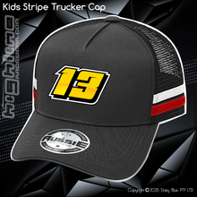 Load image into Gallery viewer, KIDS Stripe Trucker - Drew Ogle