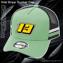 Load image into Gallery viewer, KIDS Stripe Trucker - Drew Ogle