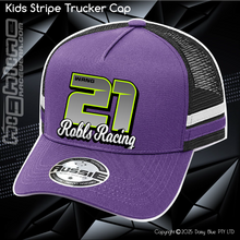 Load image into Gallery viewer, KIDS Stripe Trucker - Robls Racing