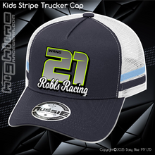 Load image into Gallery viewer, KIDS Stripe Trucker - Robls Racing