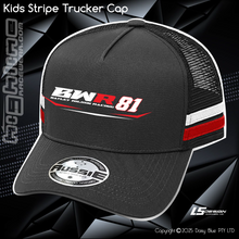 Load image into Gallery viewer, KIDS Stripe Trucker - Bayley Wilson