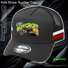 Load image into Gallery viewer, KIDS Stripe Trucker - Ollie 'OL DAWG' Roycroft