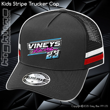 Load image into Gallery viewer, KIDS Stripe Trucker - Mitch Viney