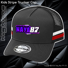 Load image into Gallery viewer, KIDS Stripe Trucker - Nathan 'NAYA' Fawns
