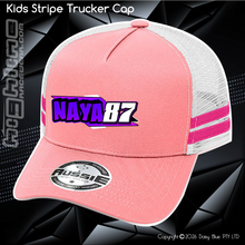 Load image into Gallery viewer, KIDS Stripe Trucker - Nathan 'NAYA' Fawns
