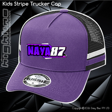 Load image into Gallery viewer, KIDS Stripe Trucker - Nathan 'NAYA' Fawns