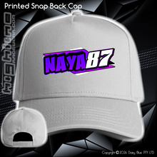 Load image into Gallery viewer, Printed Snap Back CAP - Nathan 'NAYA' Fawns