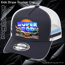 Load image into Gallery viewer, KIDS Stripe Trucker - Super Rod Tour 2025