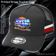 Load image into Gallery viewer, STRIPE Trucker Cap - Super Rod Tour 2025