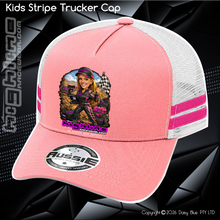Load image into Gallery viewer, KIDS Stripe Trucker - Ai Custom Caricature