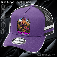 Load image into Gallery viewer, KIDS Stripe Trucker - Ai Custom Caricature