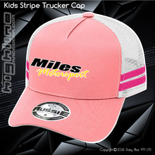 Load image into Gallery viewer, KIDS Stripe Trucker - Miles Motorsport