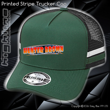 Load image into Gallery viewer, STRIPE Trucker Cap - Hunter Brown