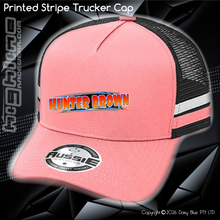 Load image into Gallery viewer, STRIPE Trucker Cap - Hunter Brown