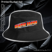 Load image into Gallery viewer, Printed Bucket Hat - Hunter Brown