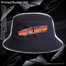 Load image into Gallery viewer, Printed Bucket Hat - Hunter Brown