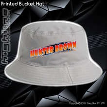 Load image into Gallery viewer, Printed Bucket Hat - Hunter Brown