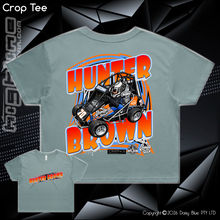 Load image into Gallery viewer, Ladies Crop Tee - Hunter Brown