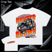 Load image into Gallery viewer, Ladies Crop Tee - Hunter Brown