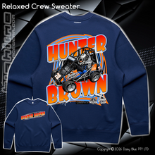 Load image into Gallery viewer, Relaxed Crew Sweater - Hunter Brown