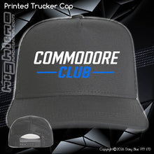 Load image into Gallery viewer, Printed Trucker Cap - CC Neon Blue