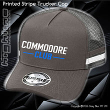 Load image into Gallery viewer, STRIPE Trucker Cap - CC Neon Blue
