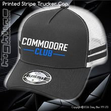 Load image into Gallery viewer, STRIPE Trucker Cap - CC Neon Blue