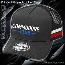 Load image into Gallery viewer, STRIPE Trucker Cap - CC Neon Blue
