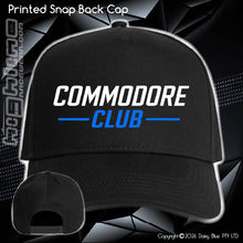 Load image into Gallery viewer, Printed Snap Back CAP - CC Neon Blue